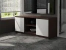 SZAFKA RTV 120 cm 2D 1P WENGE / BIAŁA
