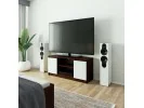 SZAFKA RTV 120 cm 2D 1P WENGE / BIAŁA