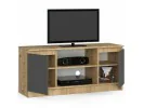 KOMODA RTV K120 2D 1P CLP DĄB ARTISAN / SZARY