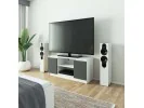 KOMODA RTV K120 2D 1P CLP BIAŁY / SZARY