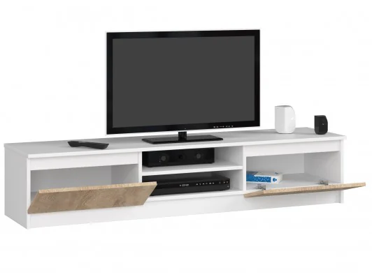 KOMODA RTV K160 CLP BIAŁY / SONOMA