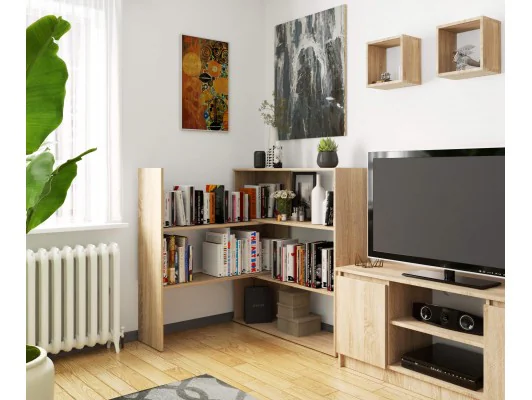 Regał przestawny mini TWIST - dąb sonoma