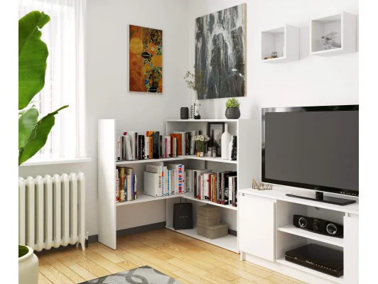 Regał przestawny mini TWIST - biały