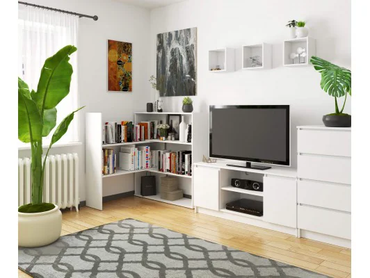 Regał przestawny mini TWIST - biały