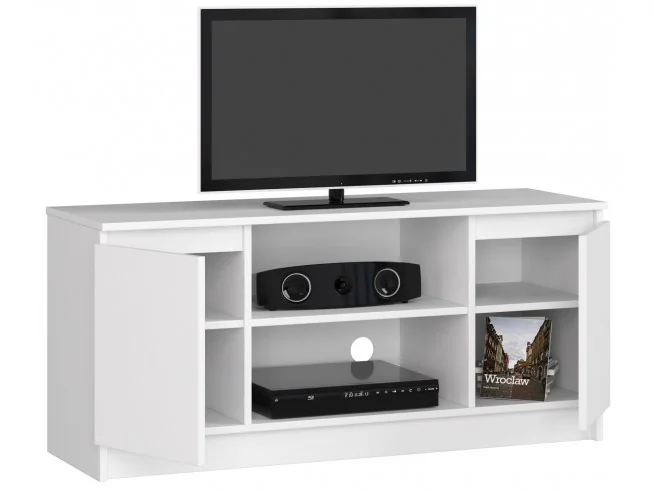 SZAFKA RTV 120 cm 2D 1P BIAŁA