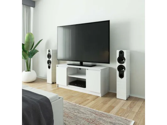 SZAFKA RTV 120 cm 2D 1P BIAŁA