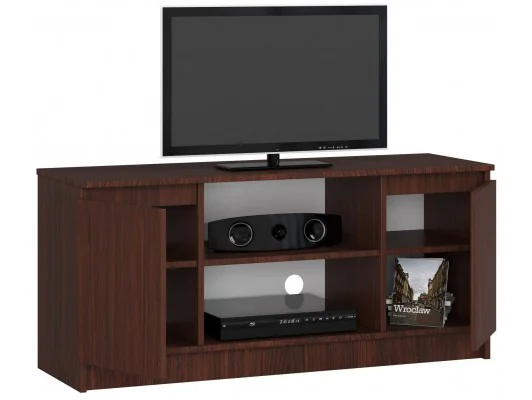 Zobacz SZAFKA RTV 120 cm 2D 1P WENGE SZAFKA RTV 120 cm 2D 1P WENGE