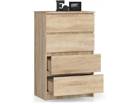 KOMODA K 60 cm 4 SZUFLADY DĄB SONOMA