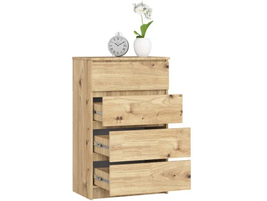 KOMODA K60 4SZ PK DĄB ARTISAN