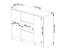 KOMODA K100 2D 3SZ PK BETON