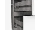 KOMODA K100 2D 3SZ PK BETON / BIAŁY