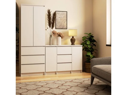 KOMODA K100 2D 3SZ PK BIAŁA