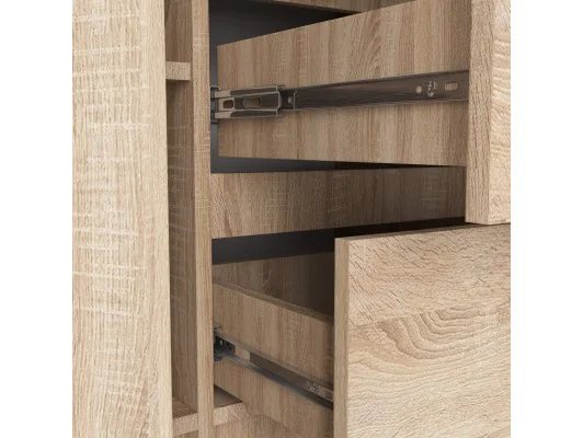 KOMODA K100 2D 3SZ PK DĄB SONOMA