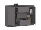 KOMODA K100 2D 3SZ PK GRAFIT SZARY