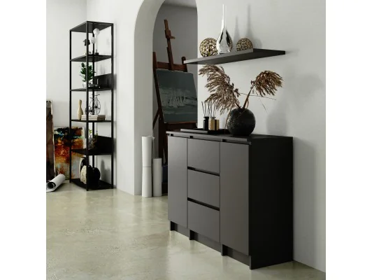 KOMODA K100 2D 3SZ PK GRAFIT SZARY