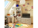 KOMODA CL100 6SZ PK BIAŁA / BETON
