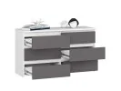 KOMODA CL100 6SZ PK BIAŁA / SZARA