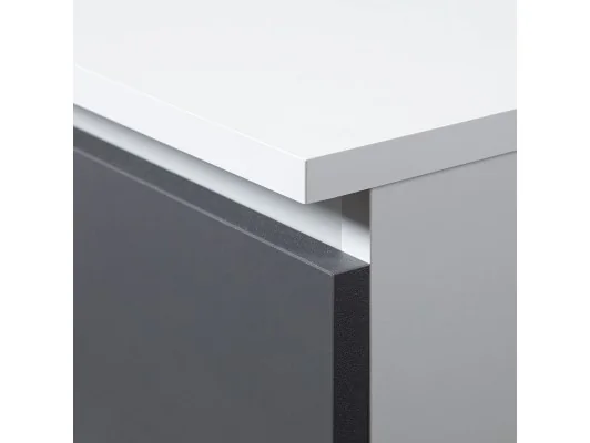 KOMODA CL100 6SZ PK BIAŁA / SZARA