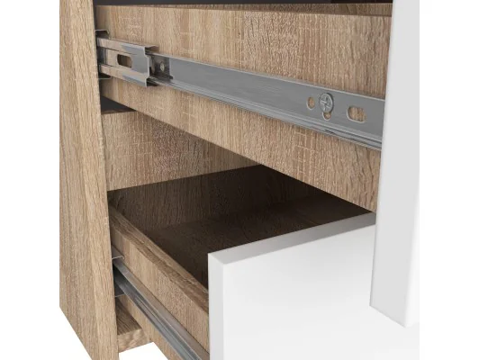 KOMODA CL100 6SZ PK DĄB SONOMA / BIAŁA