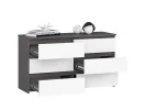 KOMODA CL100 6SZ PK SZARA / BIAŁA
