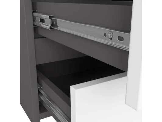 KOMODA CL100 6SZ PK SZARA / BIAŁA