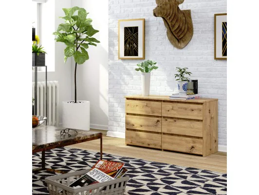 KOMODA CL100 6SZ PK DĄB ARTISAN