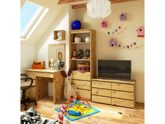 KOMODA CL100 6SZ PK DĄB ARTISAN