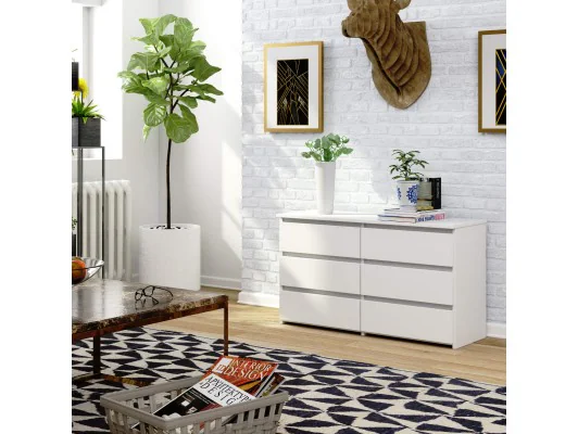 KOMODA CL100 6SZ PK BIAŁA