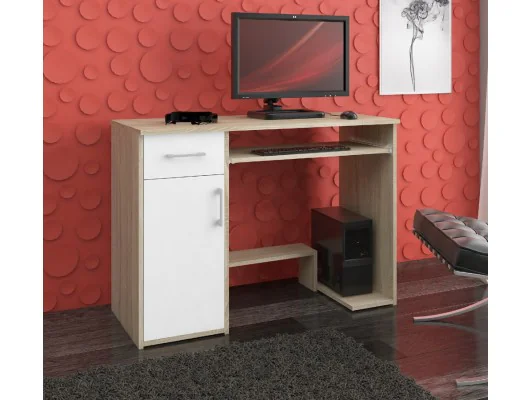 BIURKO JAY PK DĄB SONOMA / BIAŁY