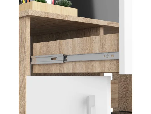 BIURKO JAY PK DĄB SONOMA / BIAŁY