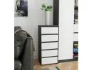 KOMODA CL5 GRAFIT SZARY / BIAŁA