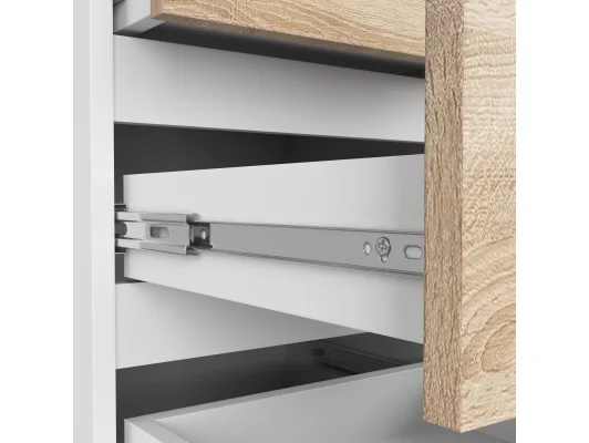 KOMODA CL5 PK BIAŁA / DĄB SONOMA