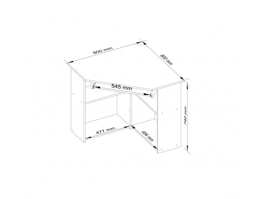 BIURKO TED PK DĄB SONOMA