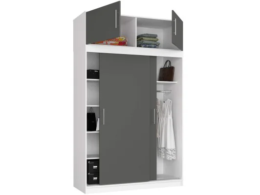 NADSTAWKA DO SZAFY S150 BIAŁA / SZARA