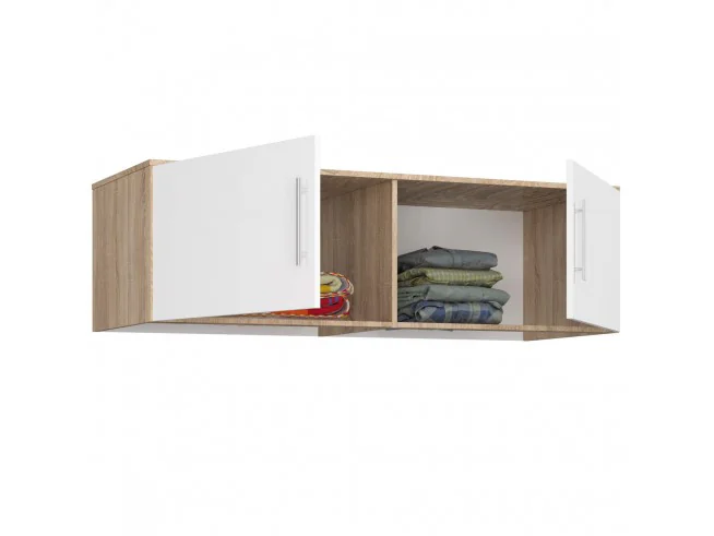 NADSTAWKA DO SZAFY S150 DĄB SONOMA / BIAŁA