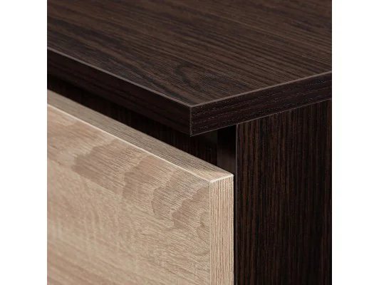 Nadstawka na szafę S 90 cm - wenge-dąb sonoma - 2 drzwi