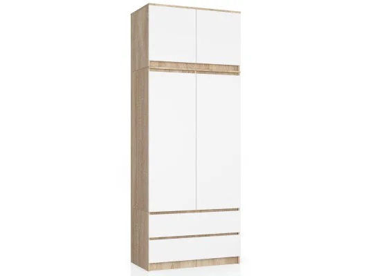 NADSTAWKA DO SZAFY S90 2D 2SZ CLP SONOMA / BIAŁA