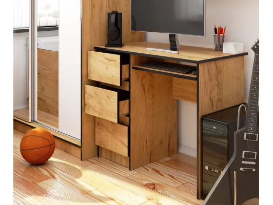 BIURKO A-6 CLP DĄB CRAFT LEWOSTRONNE