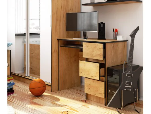 BIURKO A-6 CLP DĄB CRAFT PRAWOSTRONNE