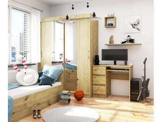 BIURKO A-6 CLP DĄB ARTISAN LEWOSTRONNE