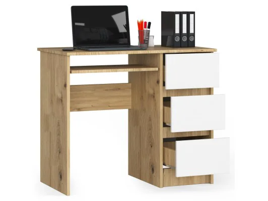 Zobacz BIURKO A-6 CLP DĄB ARTISAN / BIAŁE PRAWOSTRONNE BIURKO A-6 CLP DĄB ARTISAN / BIAŁE PRAWOSTRONNE