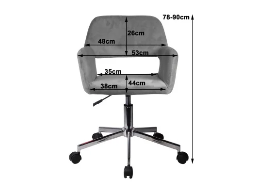 FOTEL OBROTOWY FD-22 CZERWONY