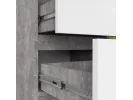 KOMODA K80 JERRY 1D 3SZ PK BETON / BIAŁA