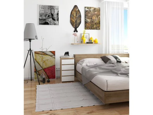 KOMODA CL4 PK DĄB SONOMA / BIAŁA