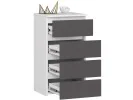 KOMODA CL4 PK BIAŁA / SZARA