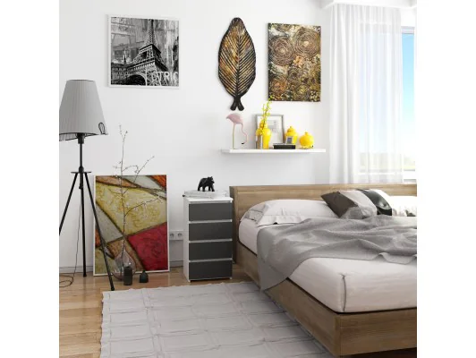 KOMODA CL4 PK BIAŁA / SZARA