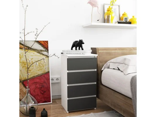KOMODA CL4 PK BIAŁA / SZARA
