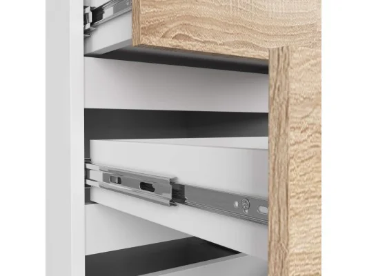 KOMODA CL4 PK BIAŁA / DĄB SONOMA