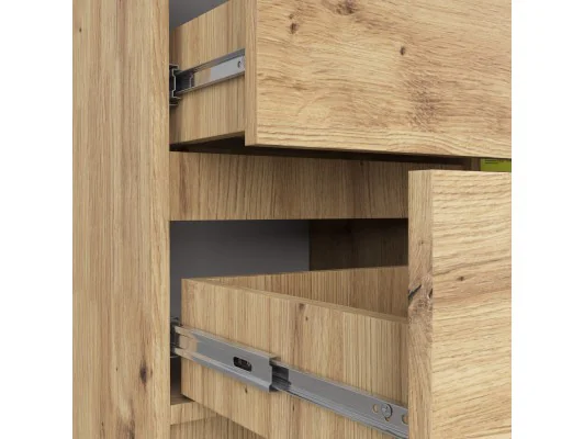 KOMODA K80 JERRY 1D 3SZ PK DĄB ARTISAN