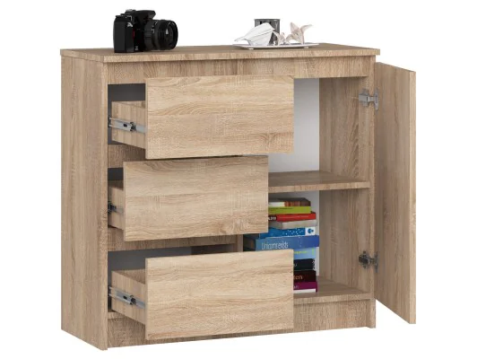 KOMODA K80 JERRY 1D 3SZ PK DĄB SONOMA